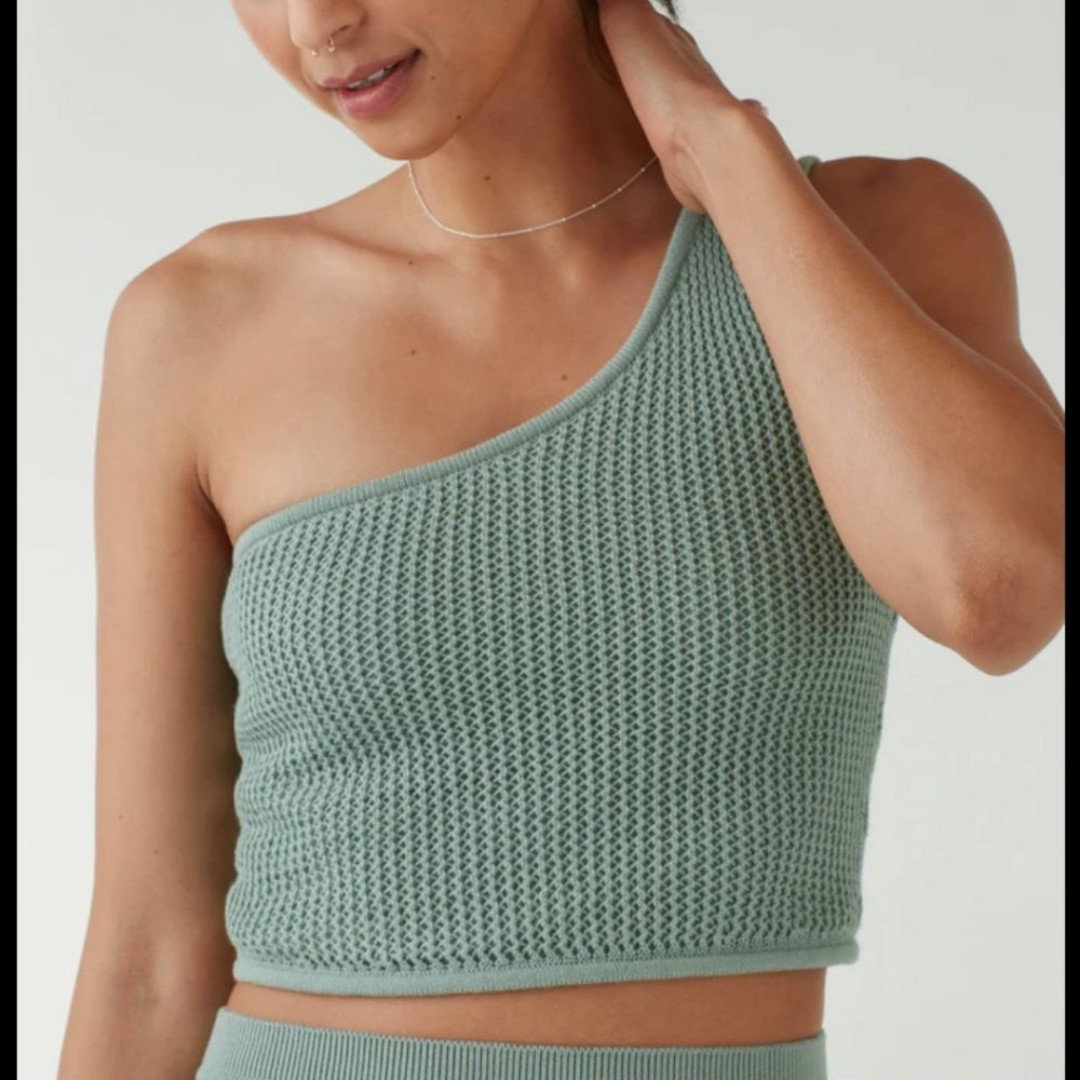 Vetta one shoulder knit top large new