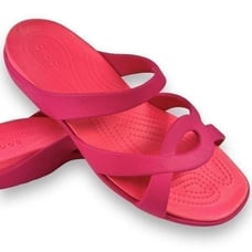 Crocs Meleen Twist Sandals Slides Hot Pink Fuschia Open Toe Women’s 11