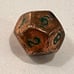 Vintage Armory bronze copper prototype or award ? rpg d&d dice CHX MOLD 092523@
