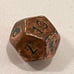 Vintage Armory bronze copper prototype or award ? rpg d&d dice CHX MOLD 092523@