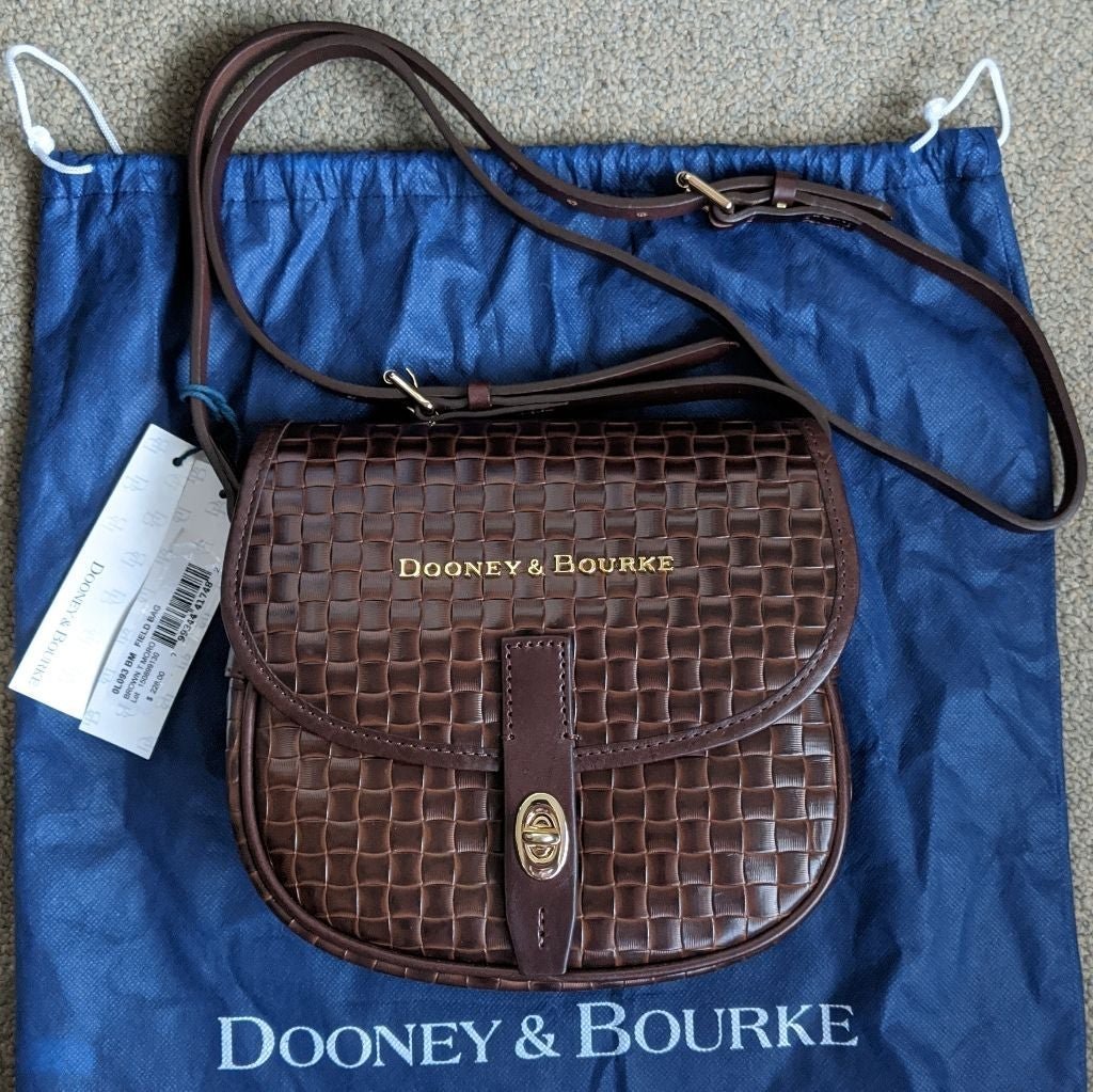 NWT Dooney & Bourke Claremont Field Bag, Brown T'moro