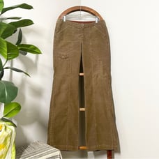 Vintage Athleta 10 TALL Brown Corduroy Flare Leg Boot Cut Jeans Pants