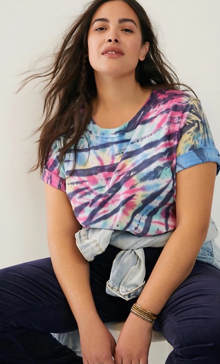 NWT T.La Remi Oversized Tee TieDye Small