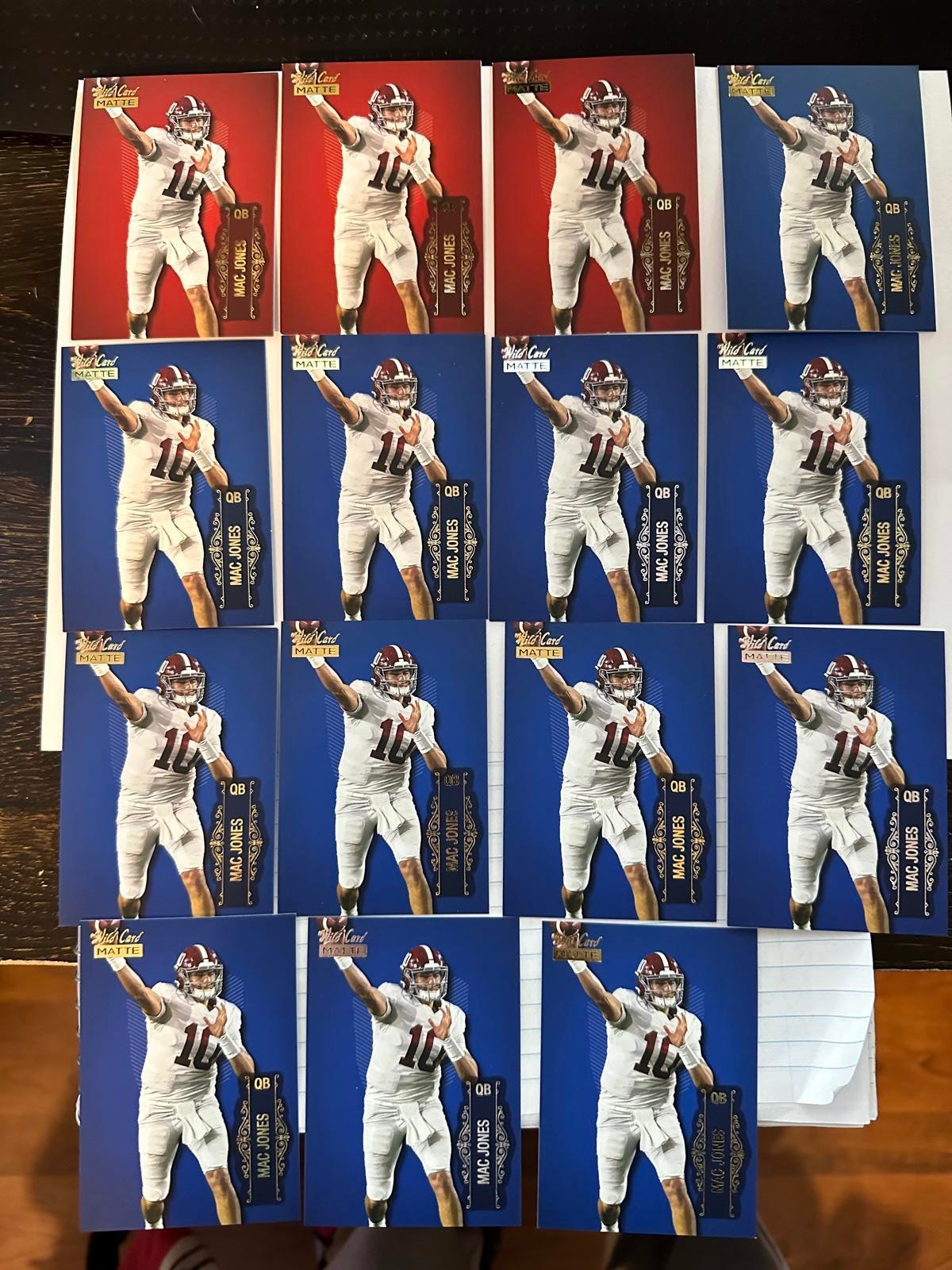Mac Jones 2021 Wild Card MATTE PARELLEL ROOKIE CARD LBC-5 Lot **MINT**