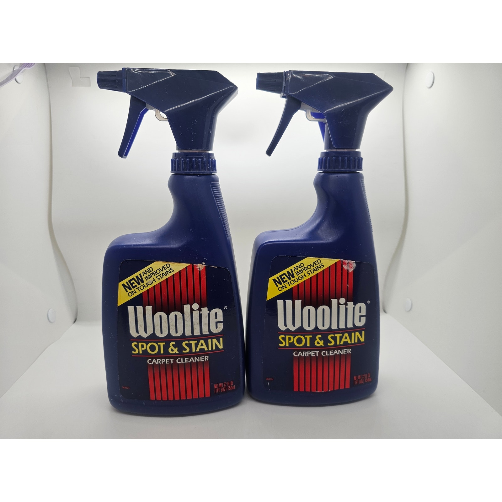 2 NEW Bottles Woolite Spot & Stain Carpet Cleaner Rug Vintage 1994