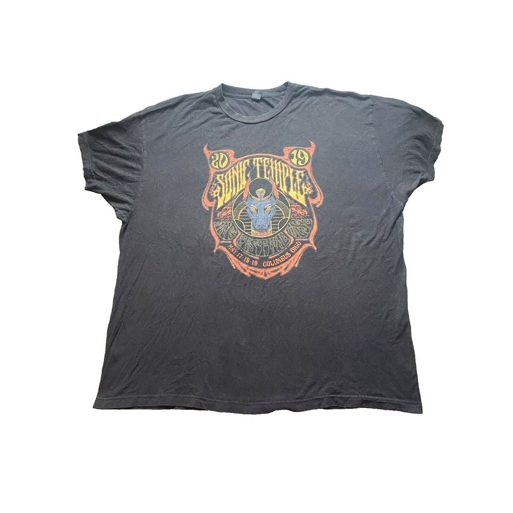 Sonic Temple Shirt Adult 3XL XXXL Black Columbus Ohio Egyptian Anubis Y2K Mens