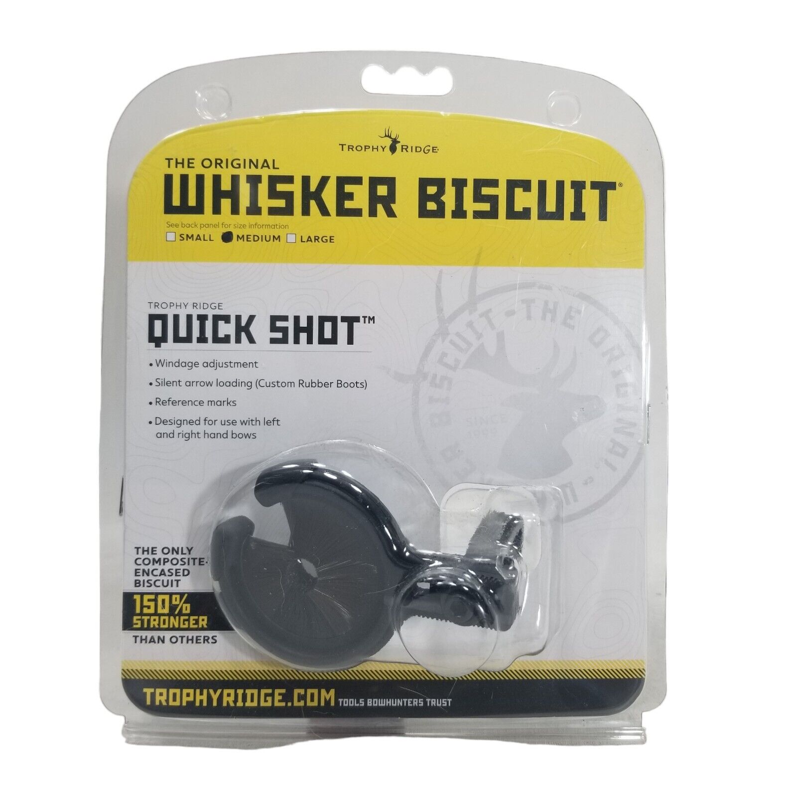 Trophy Ridge Whisker Biscuit Original Archery Arrow Rest Medium Black RH/LH NEW