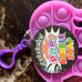 12 pop it fidget keychains (6 glow in th
