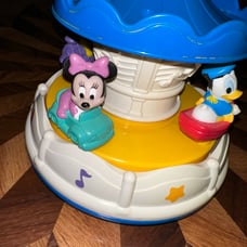 Vintage DISNEY BABIES DREAMTIME MUSICAL CAROUSEL PROJECTOR TOYW/MICKEY GOOFYRARE