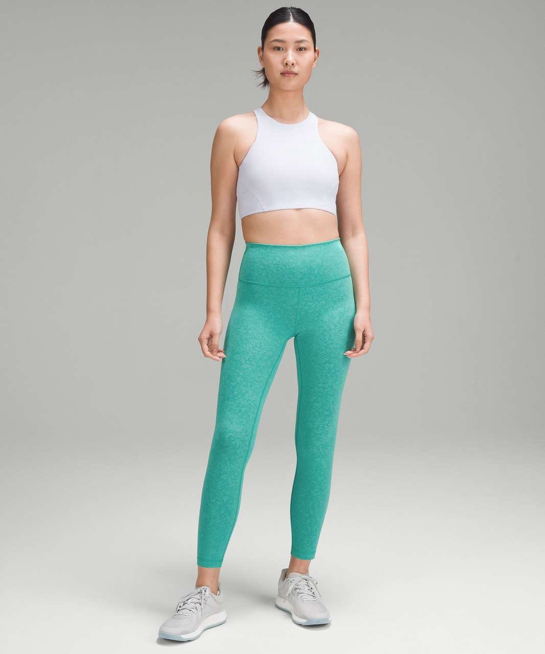 Lululemon Wunder Train High Rise Tight 25 size 14 Blaze Maldives Green BZMV
