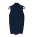EVERLANE Navy Blue Wool Cashmere Ribbed Mock Neck High Low Tunic Sweater Small