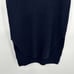 EVERLANE Navy Blue Wool Cashmere Ribbed Mock Neck High Low Tunic Sweater Small