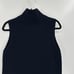 EVERLANE Navy Blue Wool Cashmere Ribbed Mock Neck High Low Tunic Sweater Small