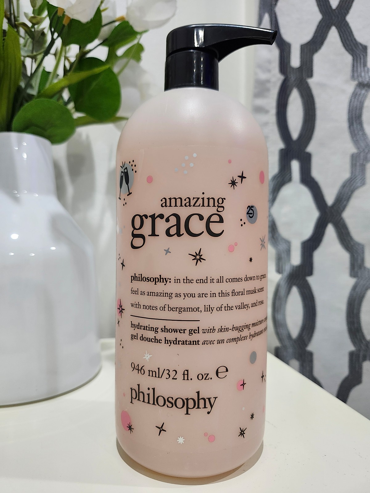 Philosophy Amazing Grace 3-in-1 Shampoo Bath & Shower Gel 32 Oz 25th Anniversary