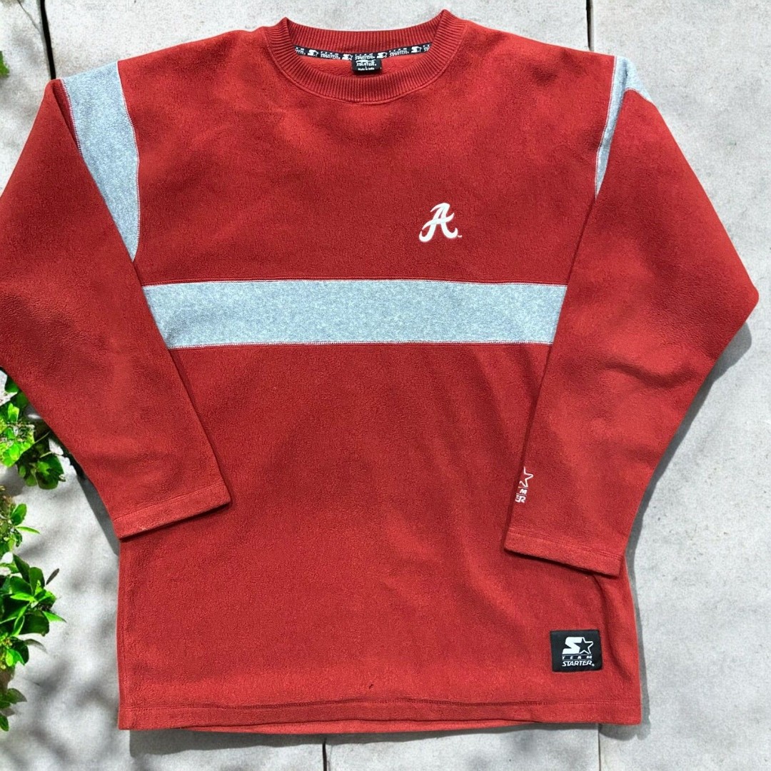 Starter NCAA Alabama Crimson Tide Fleece Sweatshirt Maroon Men's Size Large