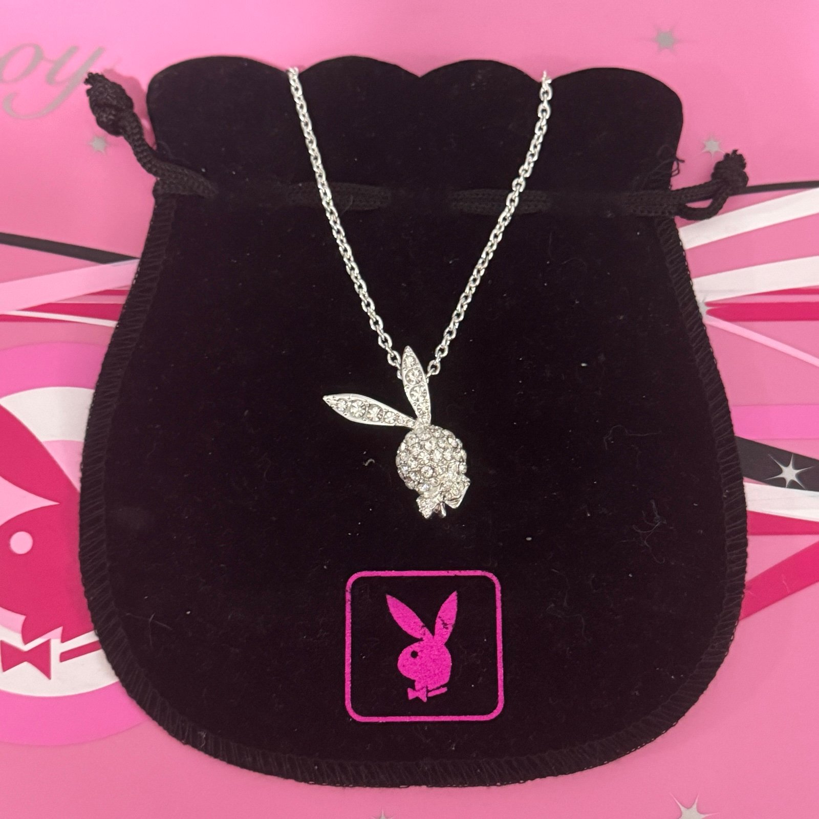 Playboy rhinestone necklace