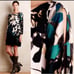 Anthropologie Maeve Shaded Garden green black shift dress size X-small