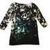 Anthropologie Maeve Shaded Garden green black shift dress size X-small