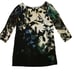 Anthropologie Maeve Shaded Garden green black shift dress size X-small