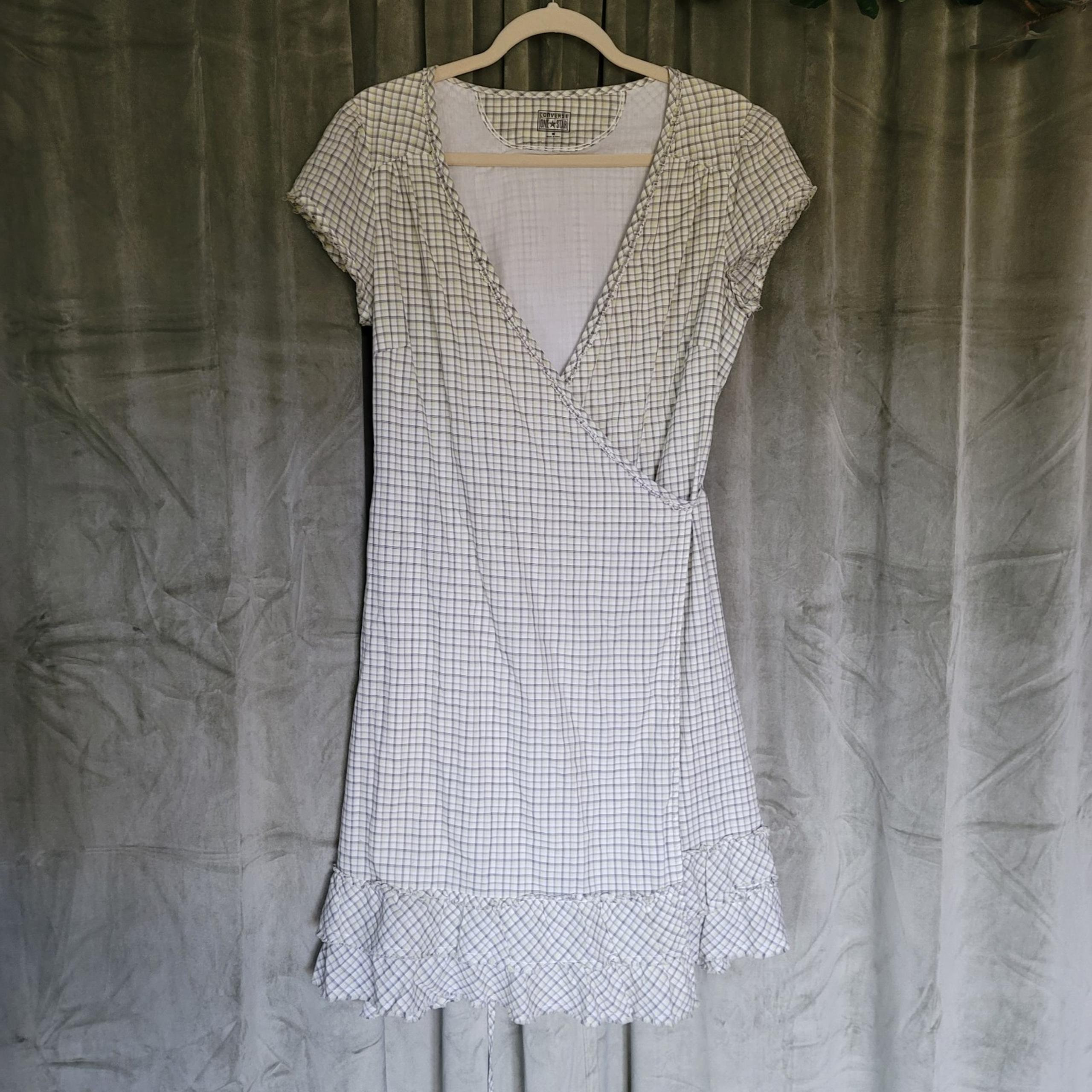 Converse Plaid Wrap Dress