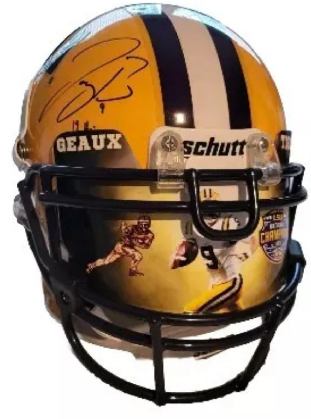 Signed Joe Burrow #9/19 Heisman LSU Tigers F/S Authentic Helmet W/ Custom Visor