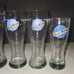 ASSORTED BLUE MOON PILSNER GLASSES, SET OF (5)