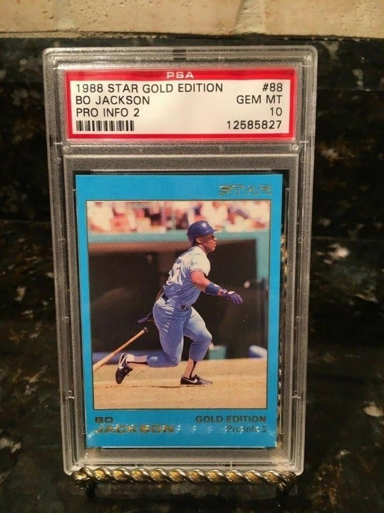 Bo Jackson 1988 Star Gold Edition Pro Info 2 #88 - PSA 10