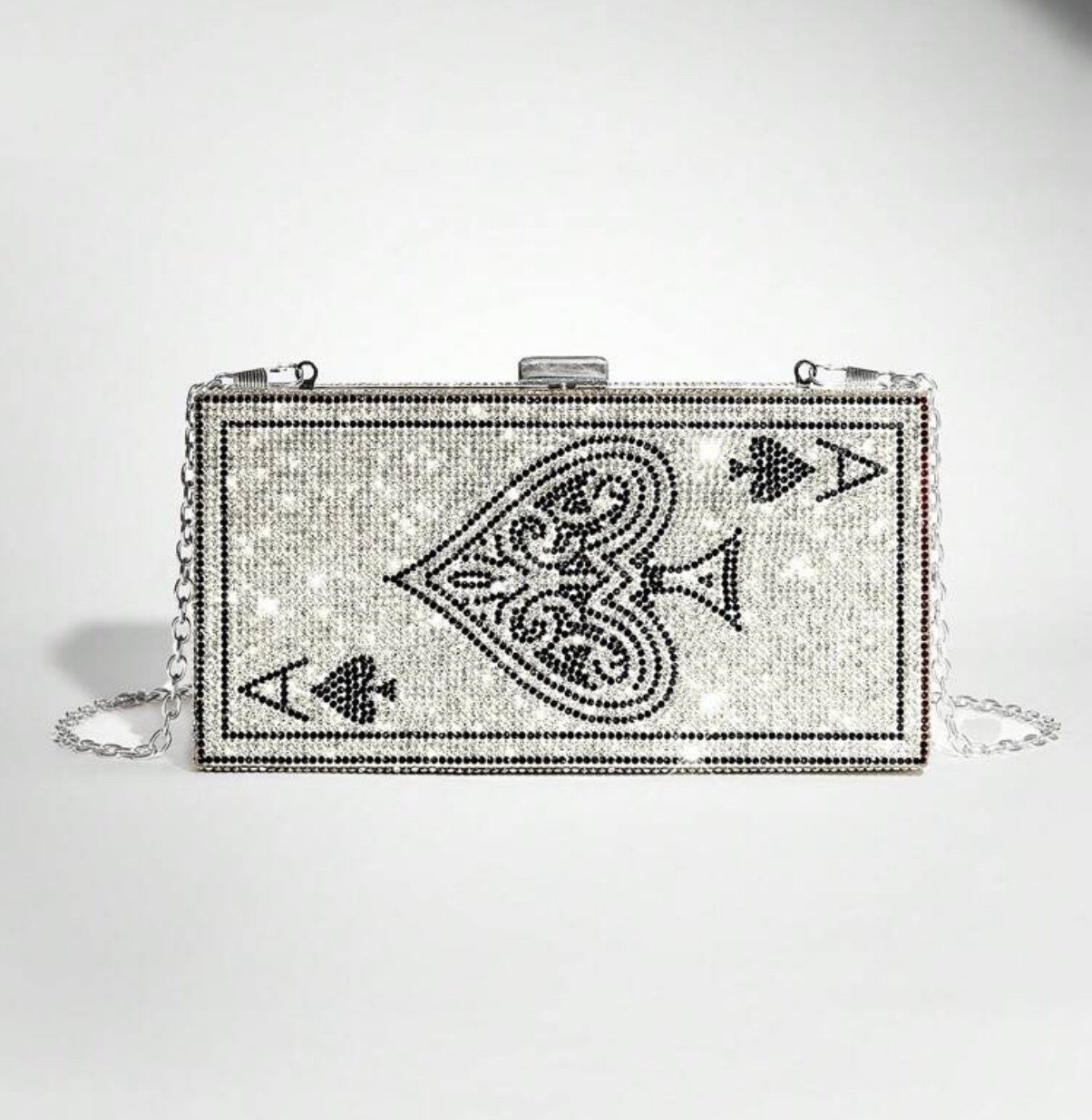 Mini Glitter Dinner Wallet - Ace of Spades