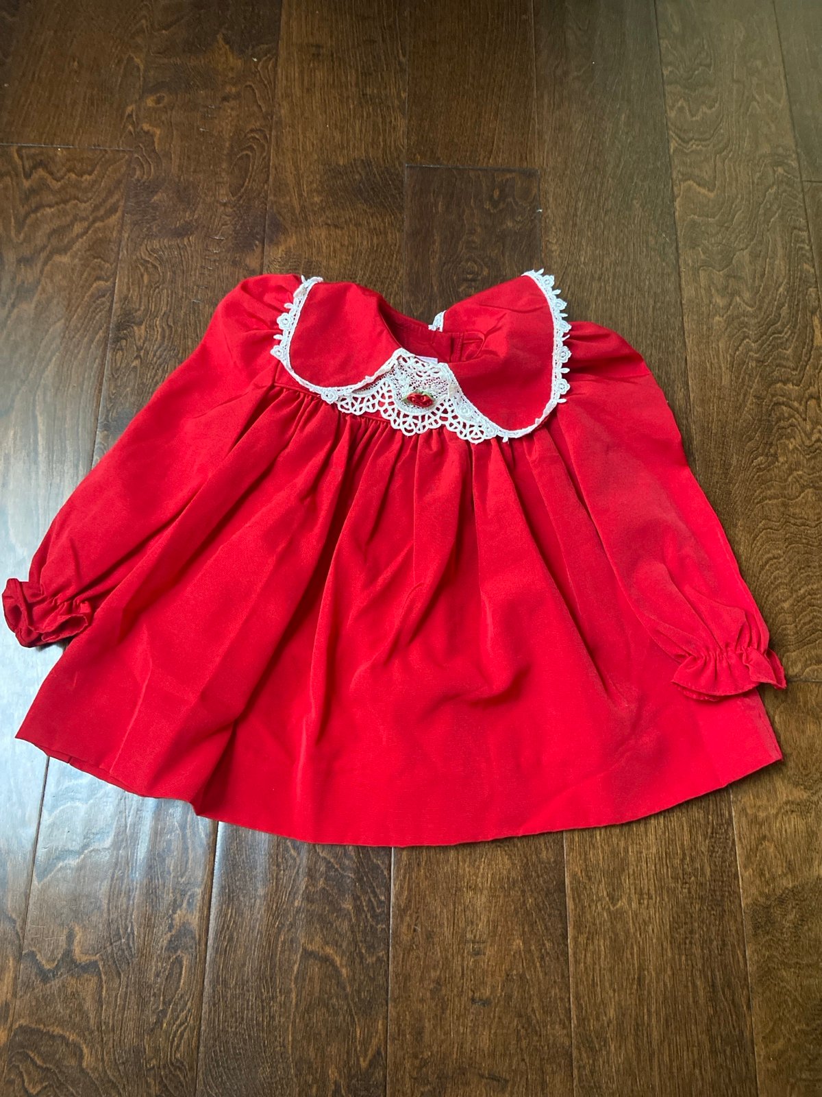 Ruth of Carolina Colllared dress size 24M red Christmas/ holiday dress