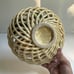 Vintage MCM Ceramic Fruits in Woven Basket, Made in Italy