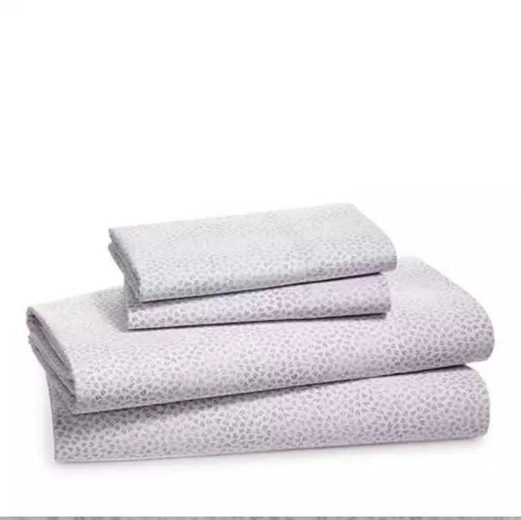 [Sky] Ikat Floral Sheet Set | Purple | King