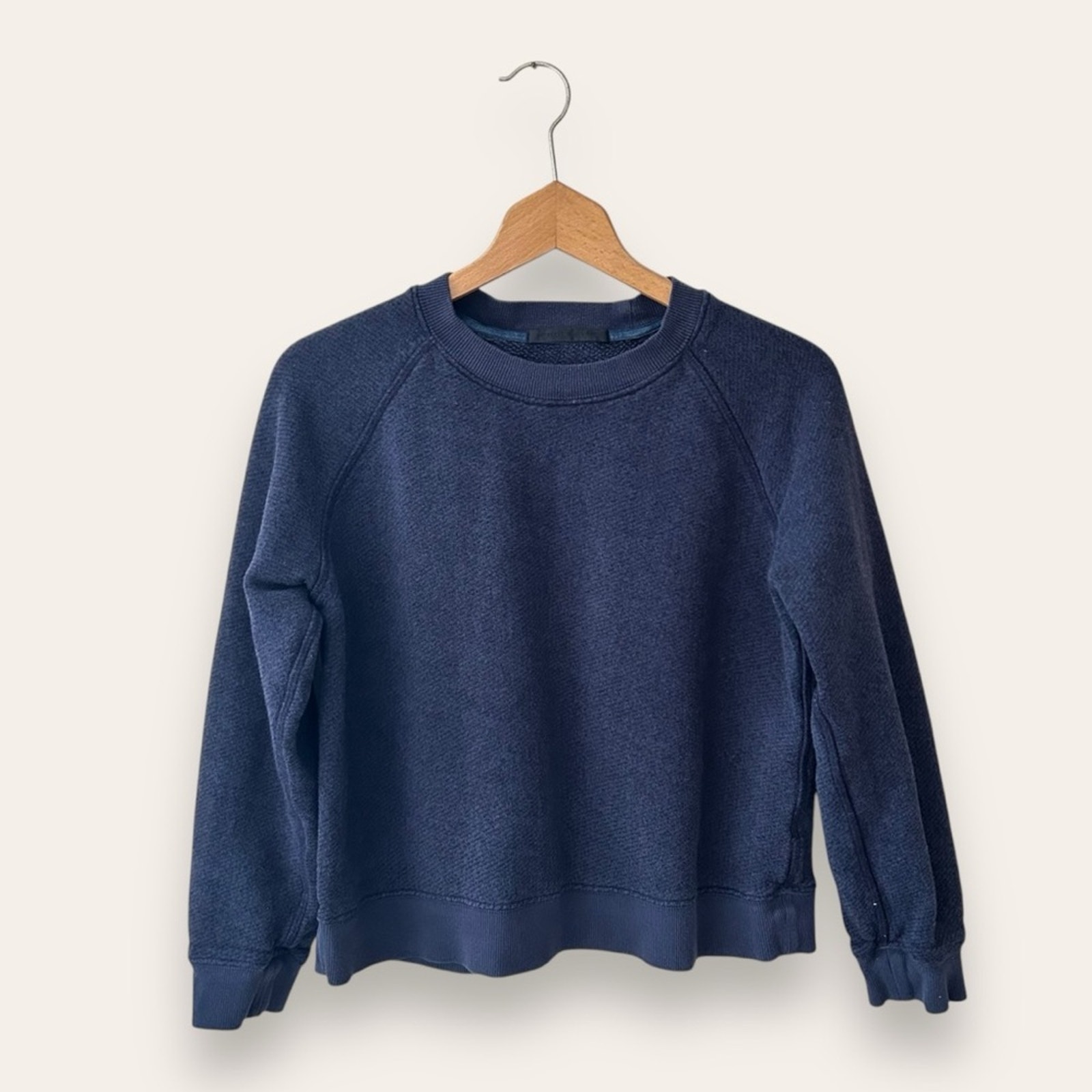 Jenni Kayne Saturday Sweatshirt French Terry Navy Blue Small Women’s