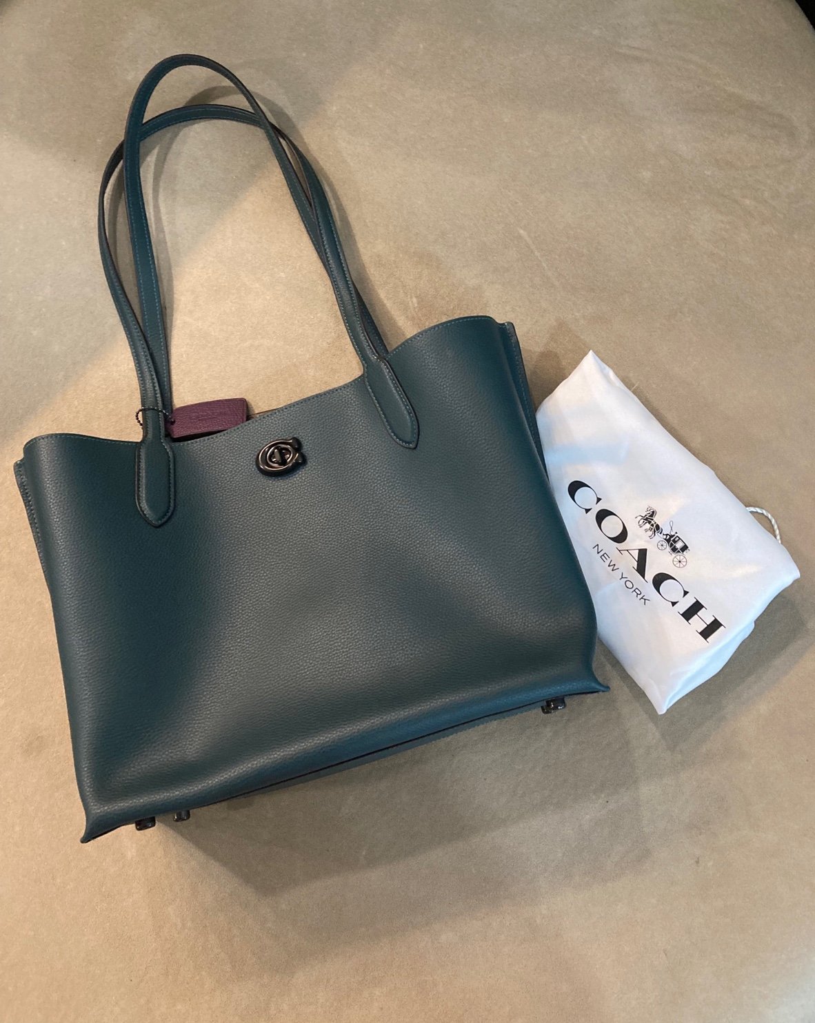 Coach Willow Tote - Forest Green - New