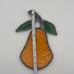 Handmade Stained Glass Fruit Suncatcher Peach Apple Pear Strawberry Art