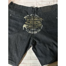 Vintage 90s Y2K Rocawear Jeans Straight Fit Coated Black Raw Indigo 44X 31