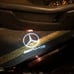 2PC Car Door Shadow Light Logo For Mercedes Benz C Class W204 2008-2014
