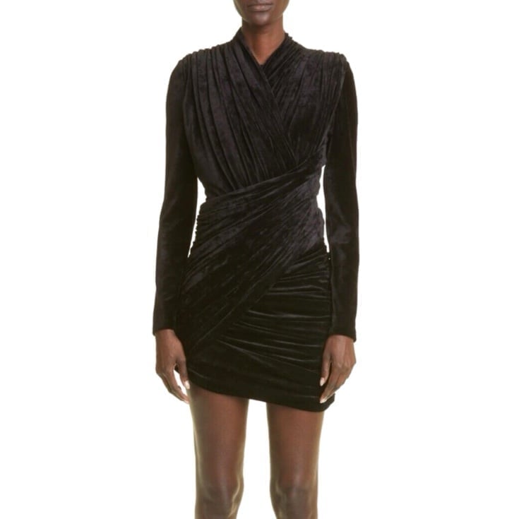 NWOT Balenciaga Draped Mini Dress