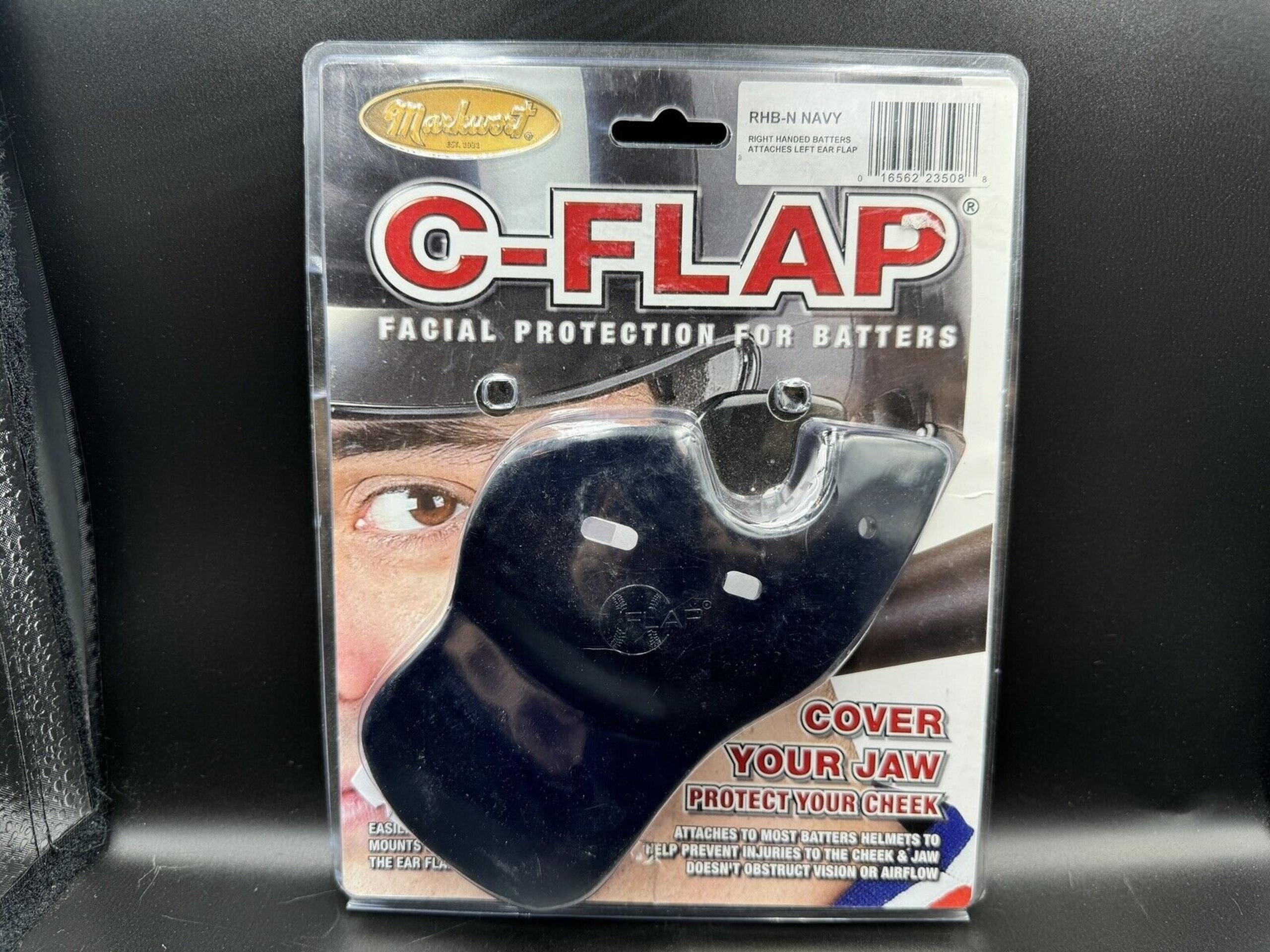 Markwort C-FLAP Right Handed Batter Jaw Cover Black RHB-N Navy Baseball Softball