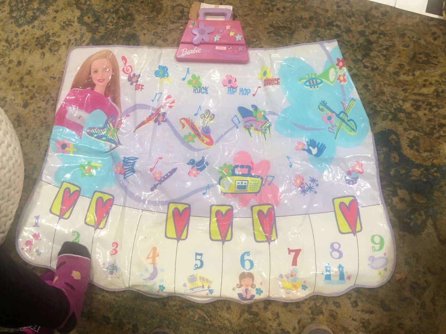 NEW VINTAGE BARBIE STEP N SING DANCING MAT