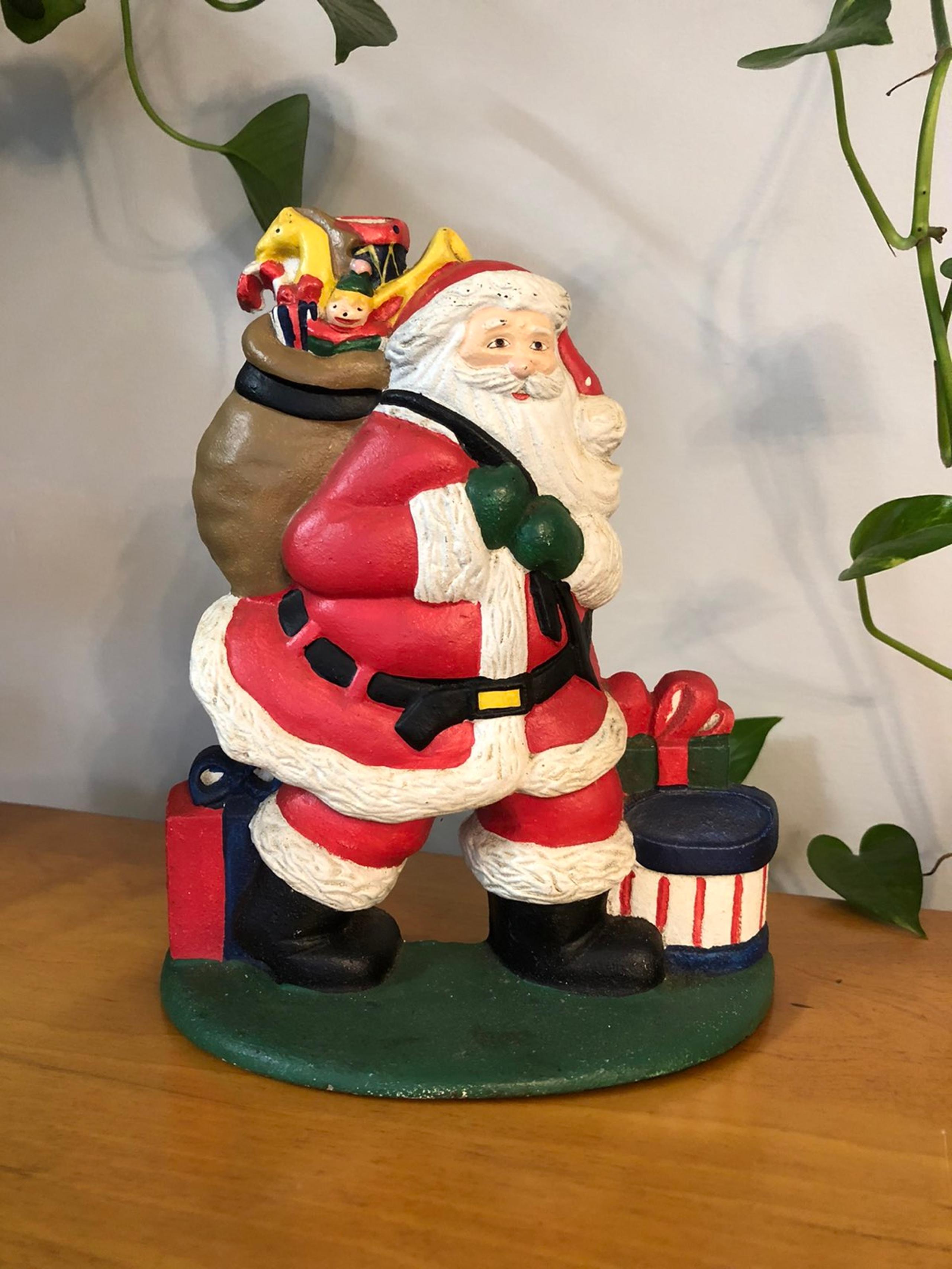 Lilian vernon cast iron Santa