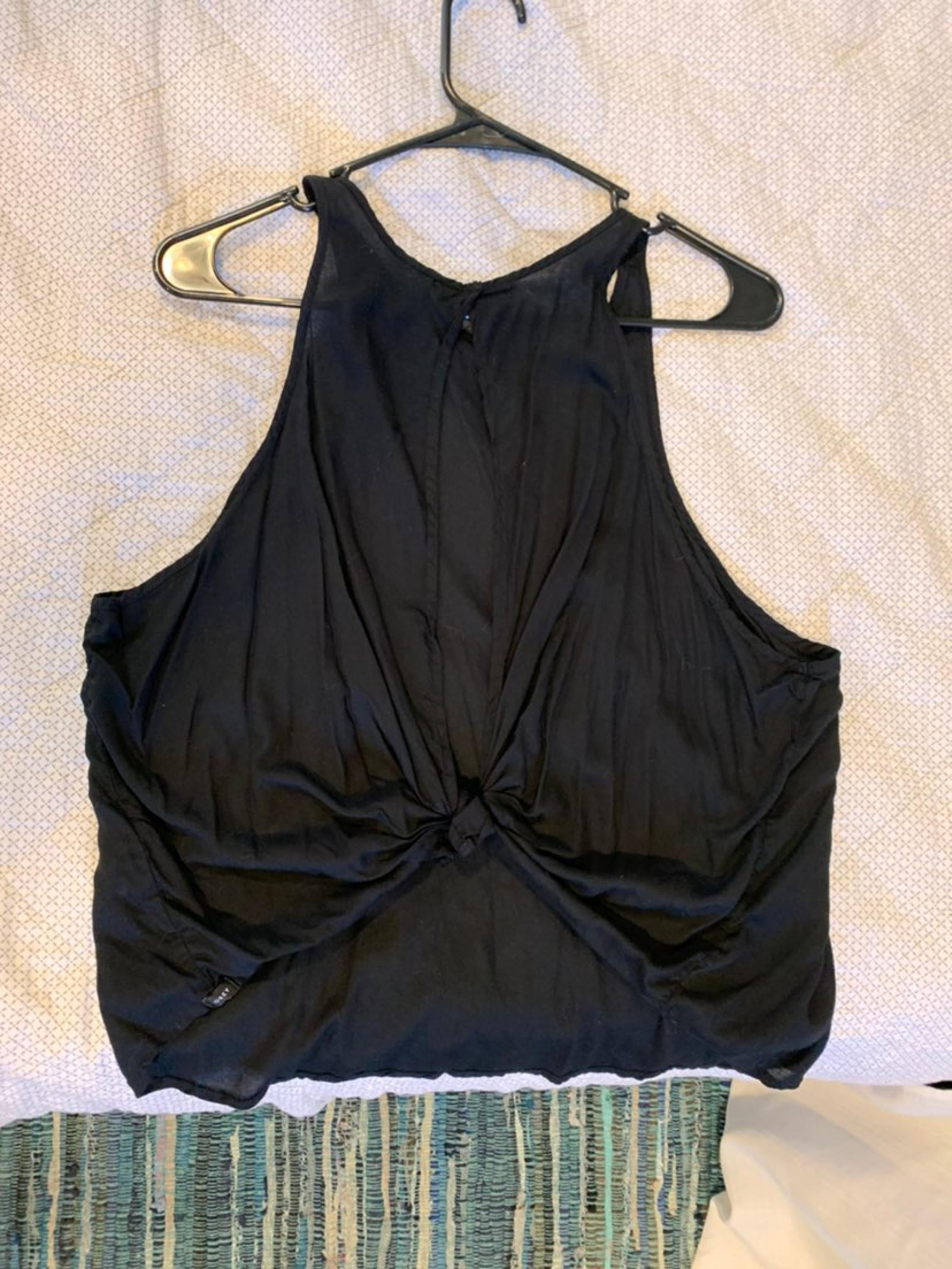 Obey tie back tank