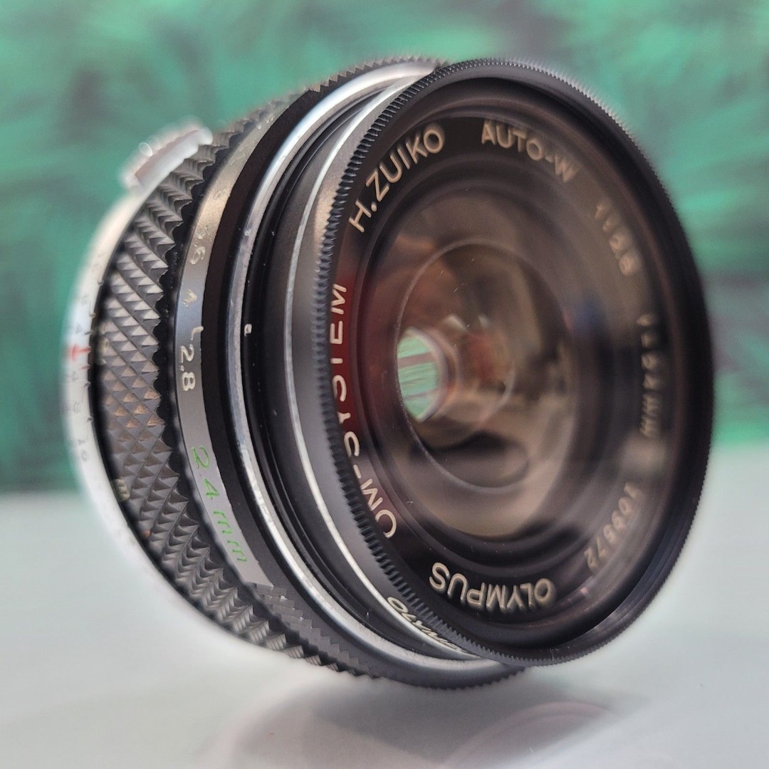 Olympus H.Zuiko or Zuiko Auto-W 24mm f/2.8 Manual Focus OM-Mount Lens