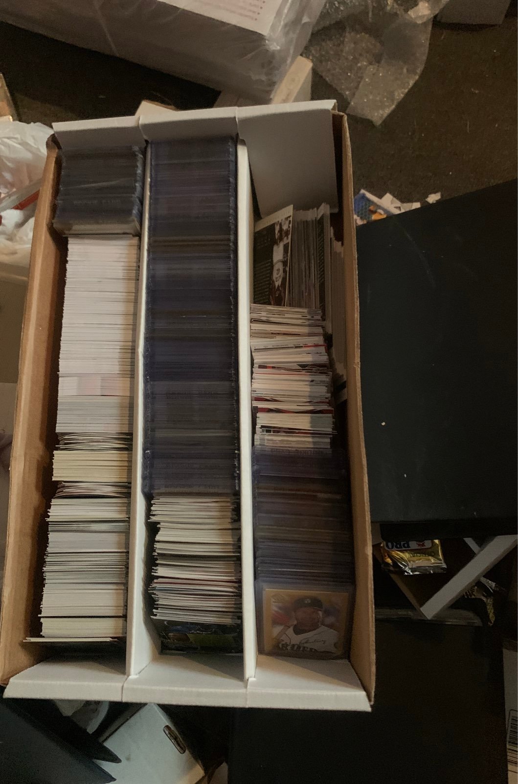 Baseball basketball + card lot box