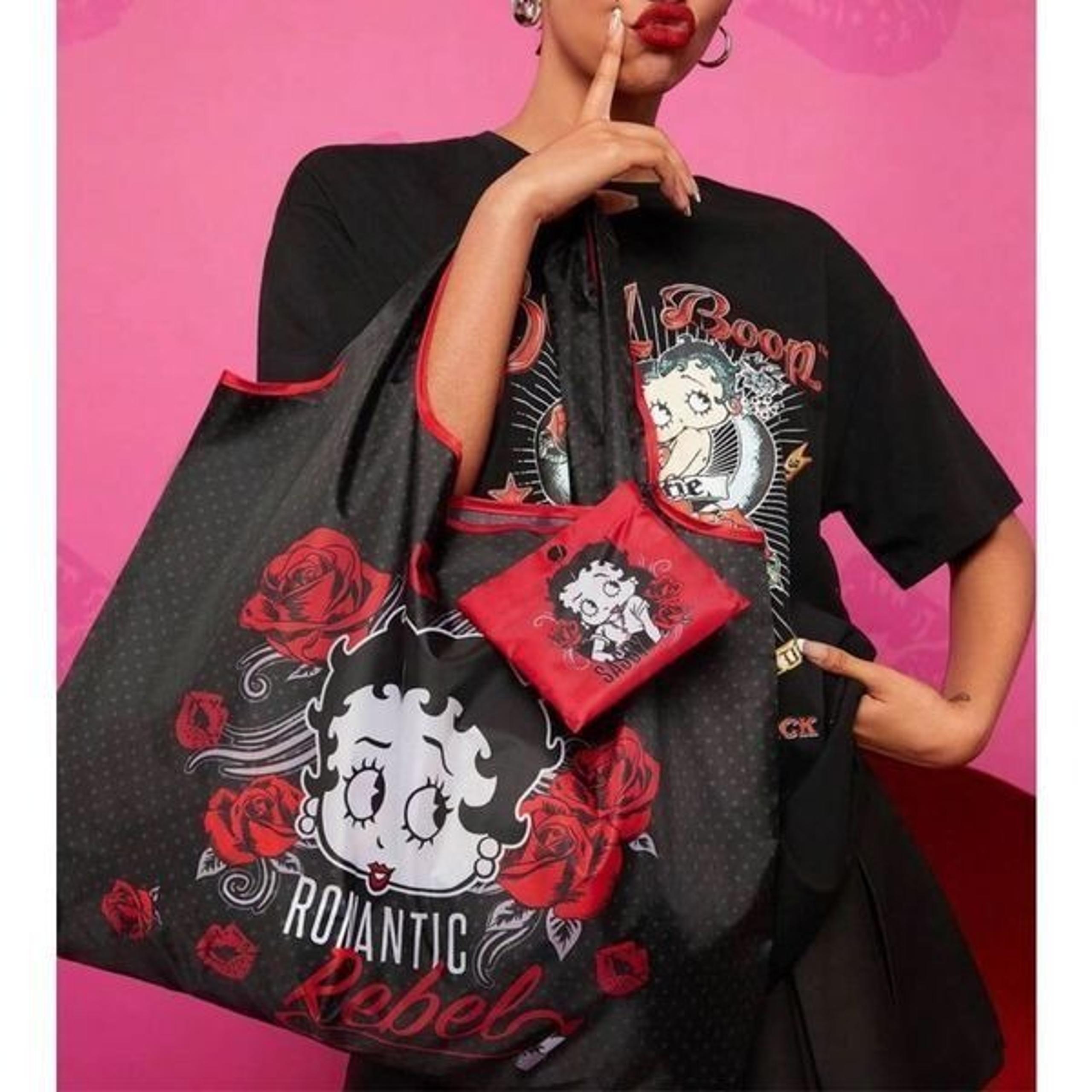 Betty Boop Reusable Foldable Tote Bag