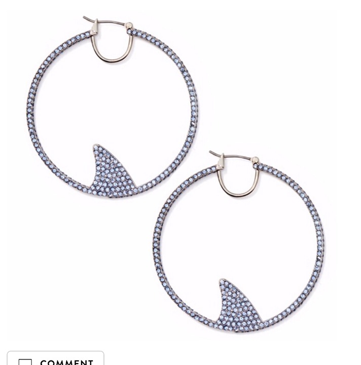 Kate spade hotsell shark hoop earrings