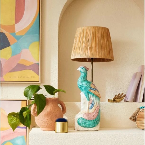 Viral Opalhouse Peacock Lamp