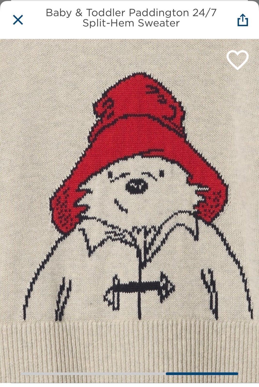 Toddler Paddington Sweater
