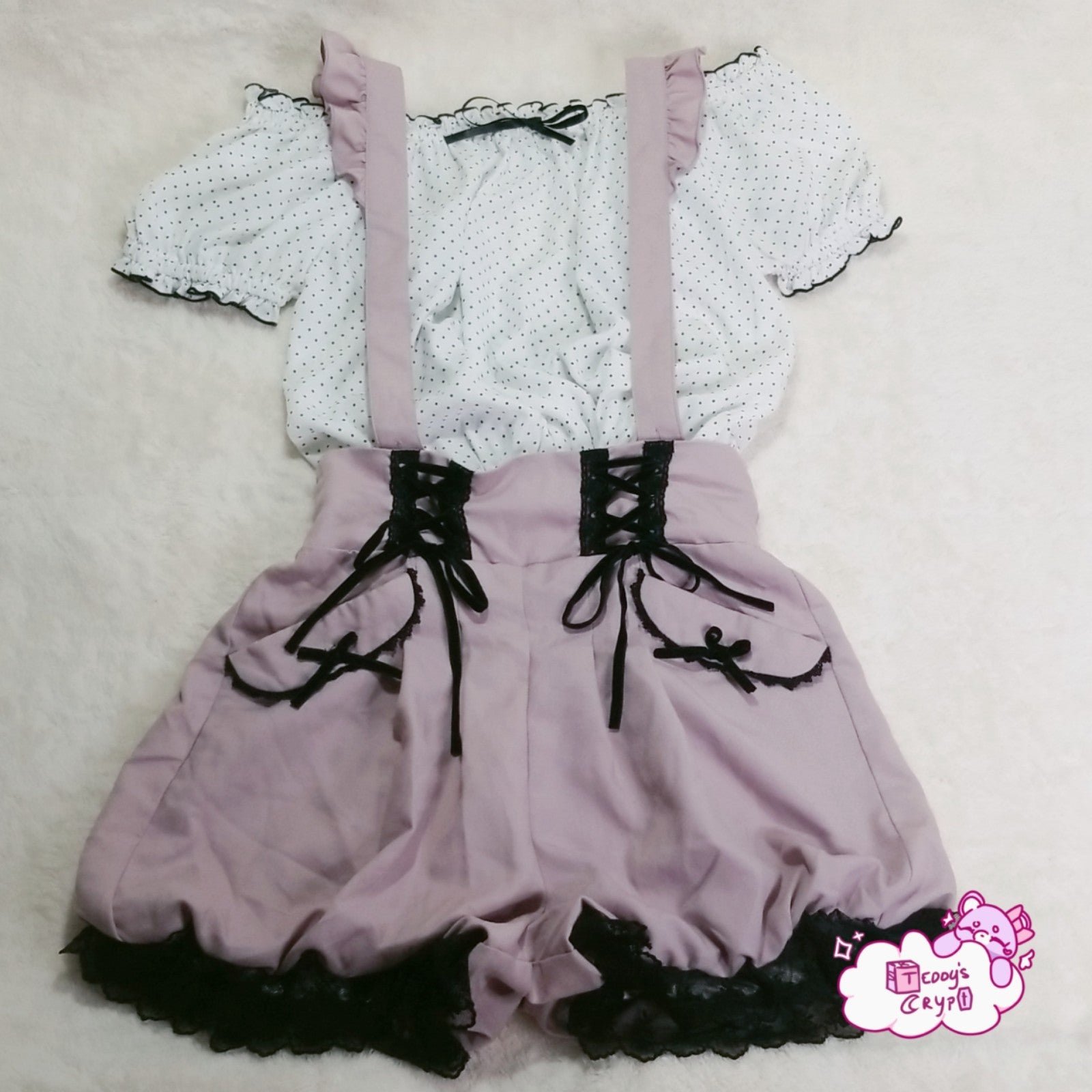 Ank Rouge Kawaii Lolita Blouse Deary Dear My Love Ouji Larme Kei Pumpkin Shorts