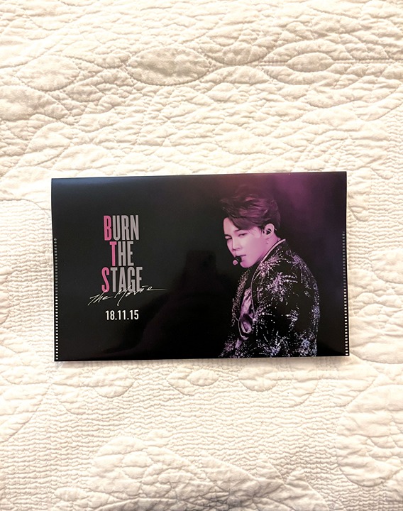 BTS Official Japan Burn the Stage Movie Ticket Holder - Jimin