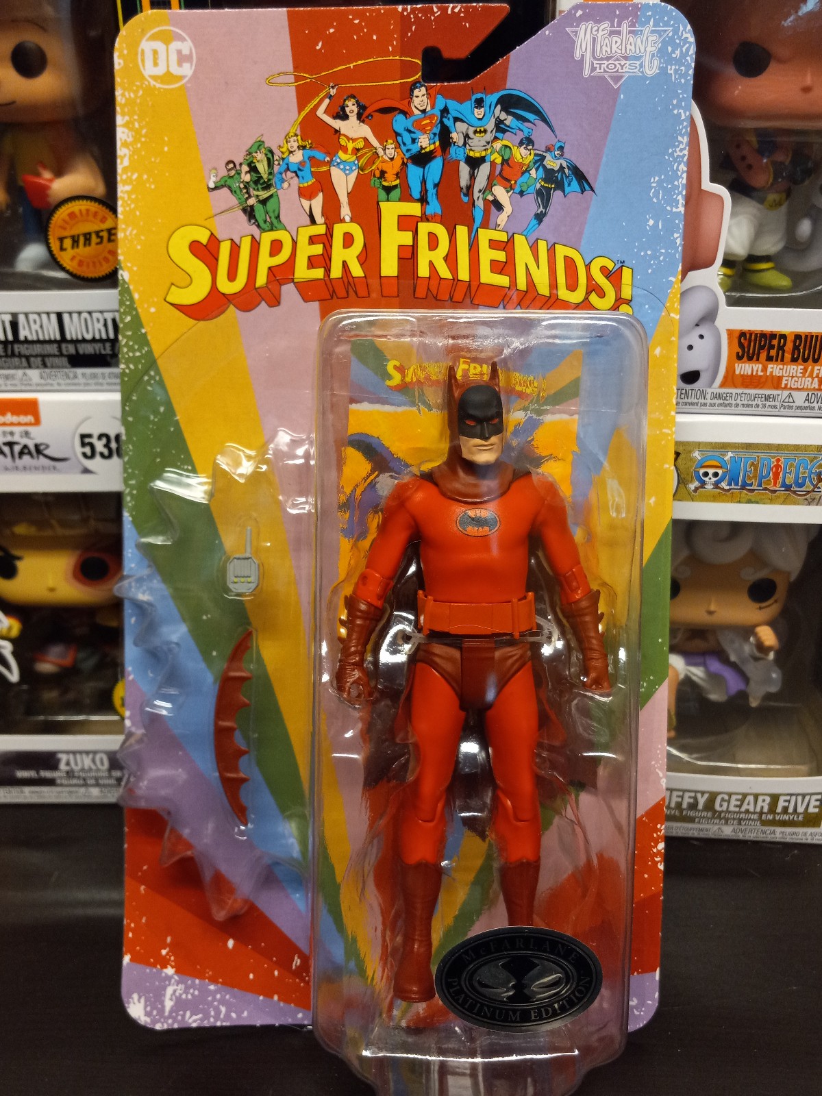 McFarlane Toy DC Retro Super Friends Red Batman 6 Action Figure Platinum